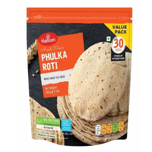 Value Phulka (Roti) 30pc - Haldirams