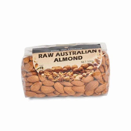 Almond Raw 500g Aus - Royal Nut Company