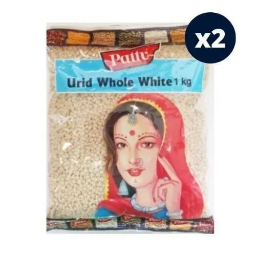 Urid Whole White 2kg - Pattu
